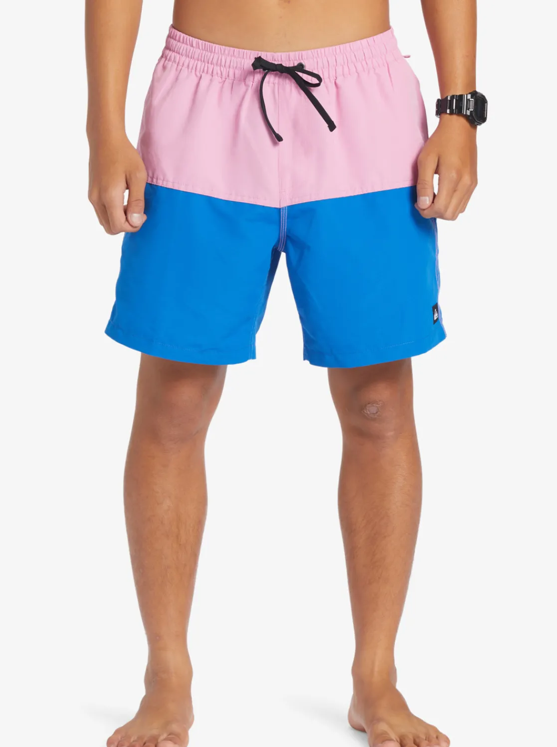 Quiksilver Butt Logo 17" Volleys Moonlite Mauve Cheap