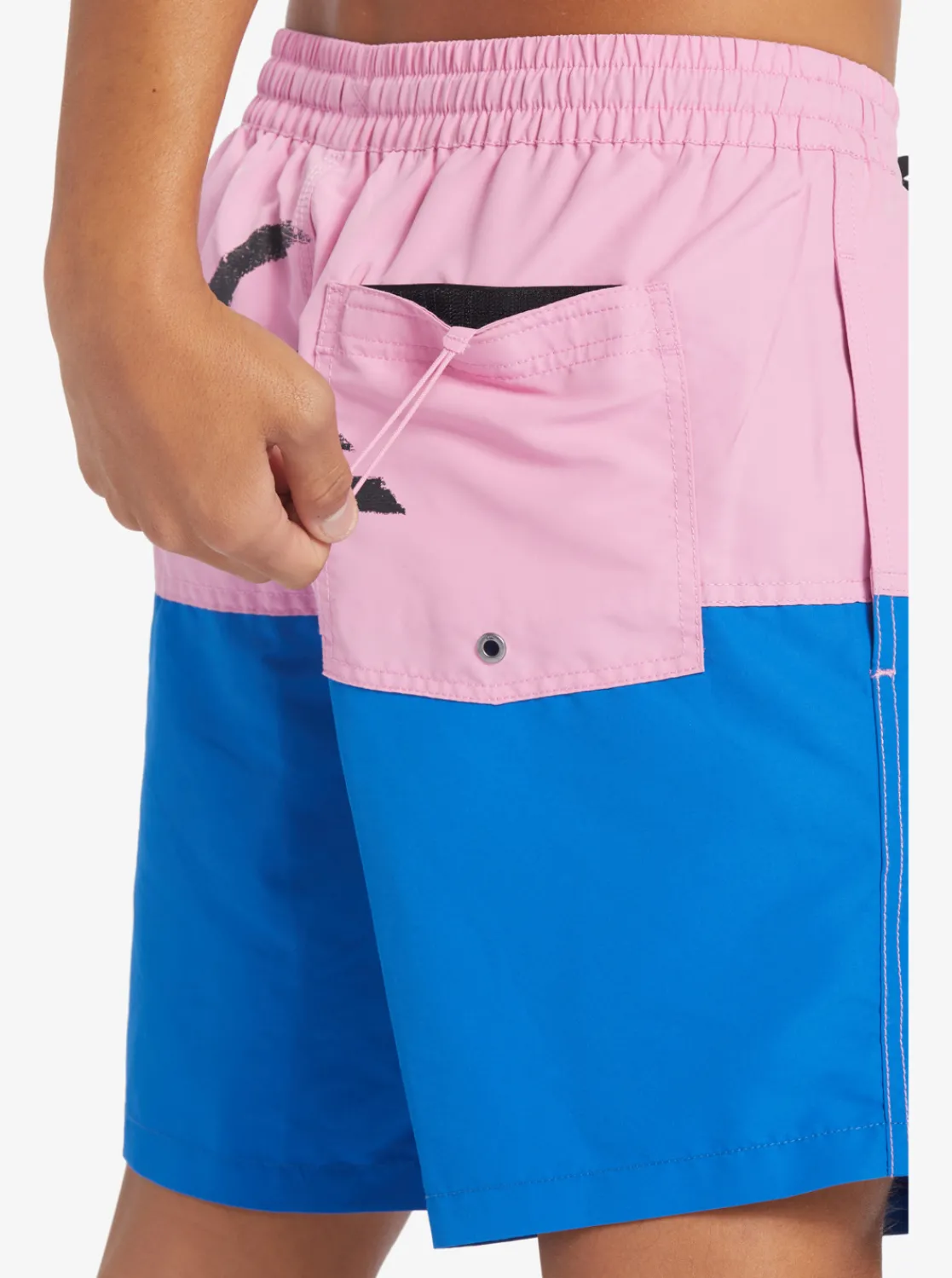 Quiksilver Butt Logo 17" Volleys Moonlite Mauve Cheap