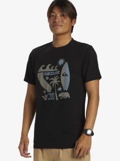 Quiksilver Ca Funshine T-Shirt Black Shop