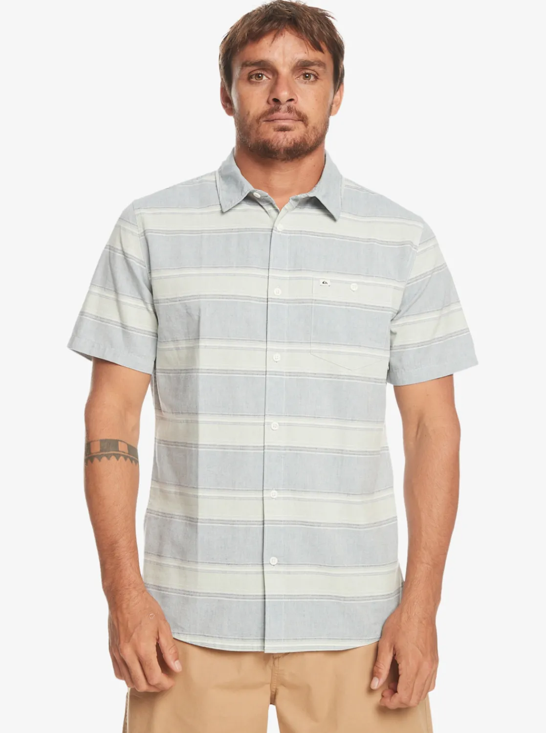 Quiksilver Cali Sunrise Short Sleeve Shirt Bering Sea Cali Cheap