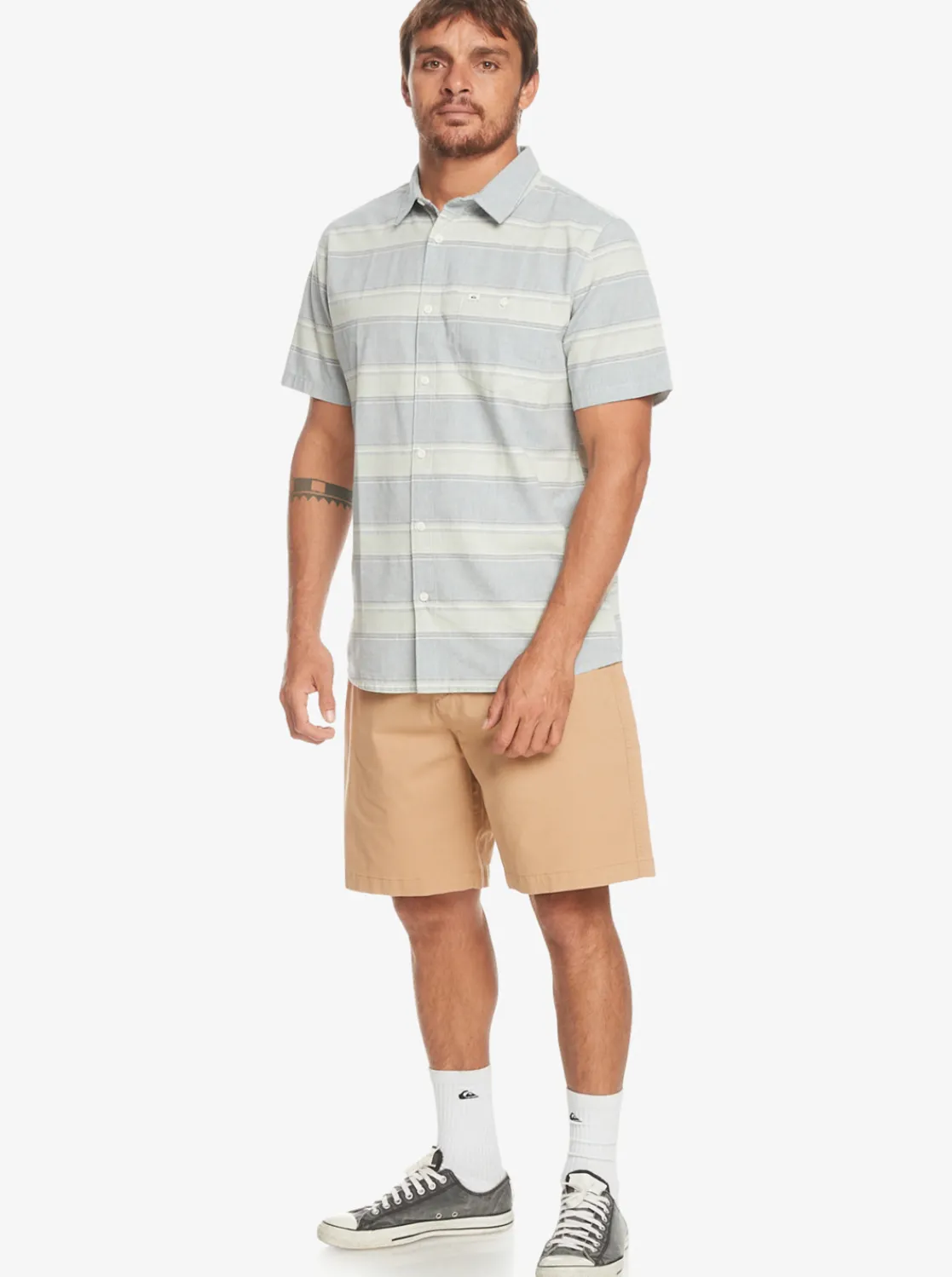 Quiksilver Cali Sunrise Short Sleeve Shirt Bering Sea Cali Cheap