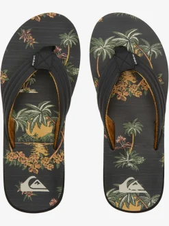 Quiksilver Carver Print Sandals Black 5 Online