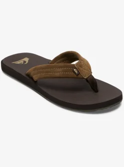 Quiksilver Carver Suede Core Sandals Brown 1 Discount