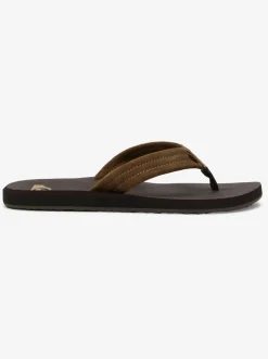 Quiksilver Carver Suede Core Sandals Brown 1 Discount
