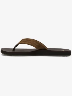 Quiksilver Carver Suede Core Sandals Brown 1 Discount