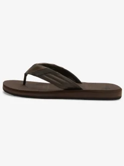 Quiksilver Carver Tropics Sandals Brown/Brown/Black Cheap