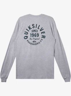 Quiksilver Circled Script Long Sleeve T-Shirt Athletic Heather Best Sale