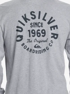 Quiksilver Circled Script Long Sleeve T-Shirt Athletic Heather Best Sale