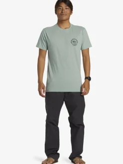 Quiksilver Circled Script T-Shirt Iceberg Green Sale
