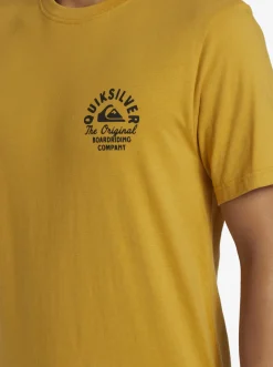 Quiksilver Circled Script T-Shirt Mustard Best Sale