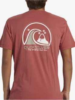 Quiksilver Clean Circle T-Shirt Mineral Red Fashion