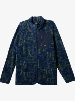 Quiksilver Clean Coasts Zip-Up Fleece Naval Academy Nu Vintage Discount