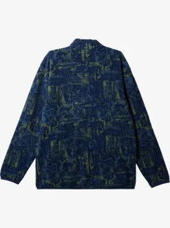 Quiksilver Clean Coasts Zip-Up Fleece Naval Academy Nu Vintage Discount