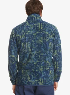 Quiksilver Clean Coasts Zip-Up Fleece Naval Academy Nu Vintage Discount