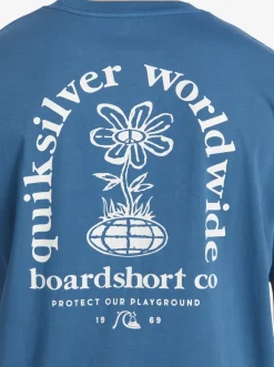 Quiksilver Clear Mind T-Shirt Moroccan Blue Hot