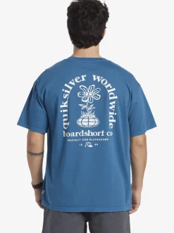 Quiksilver Clear Mind T-Shirt Moroccan Blue Hot