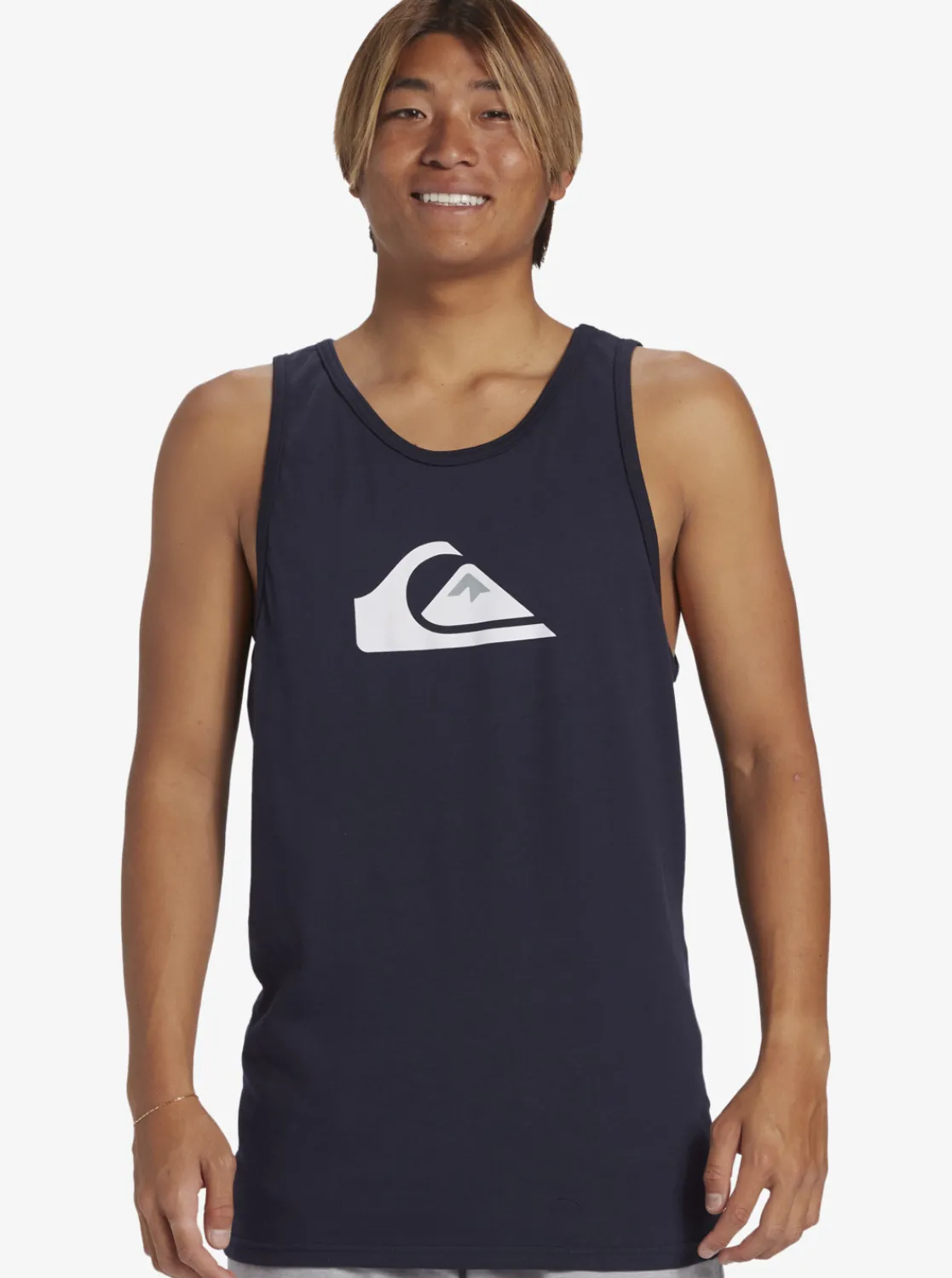 Quiksilver Comp Logo Tank Top Navy Blazer Shop