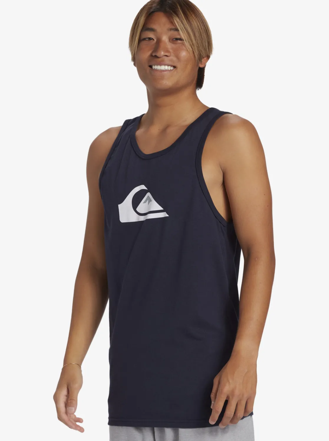 Quiksilver Comp Logo Tank Top Navy Blazer Shop