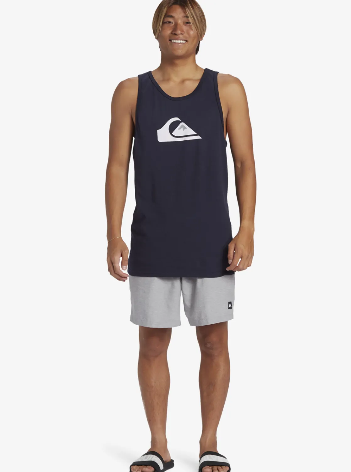 Quiksilver Comp Logo Tank Top Navy Blazer Shop