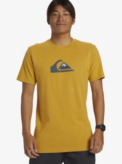 Quiksilver Comp Logo T-Shirt Mustard Best Sale
