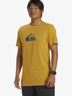 Quiksilver Comp Logo T-Shirt Mustard Best Sale