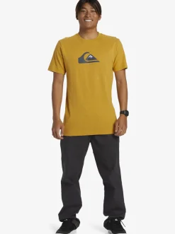 Quiksilver Comp Logo T-Shirt Mustard Best Sale