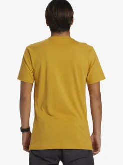Quiksilver Comp Logo T-Shirt Mustard Best Sale