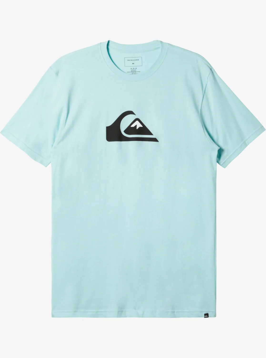 Quiksilver Comp Logo T-Shirt Pastel Turquoise Hot