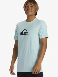 Quiksilver Comp Logo T-Shirt Pastel Turquoise Hot