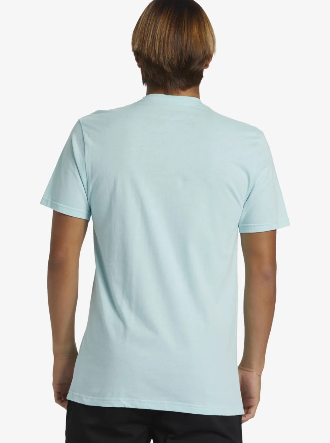 Quiksilver Comp Logo T-Shirt Pastel Turquoise Hot