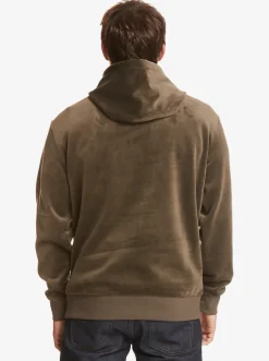 Quiksilver Cord Hoodie Major Brown Hot