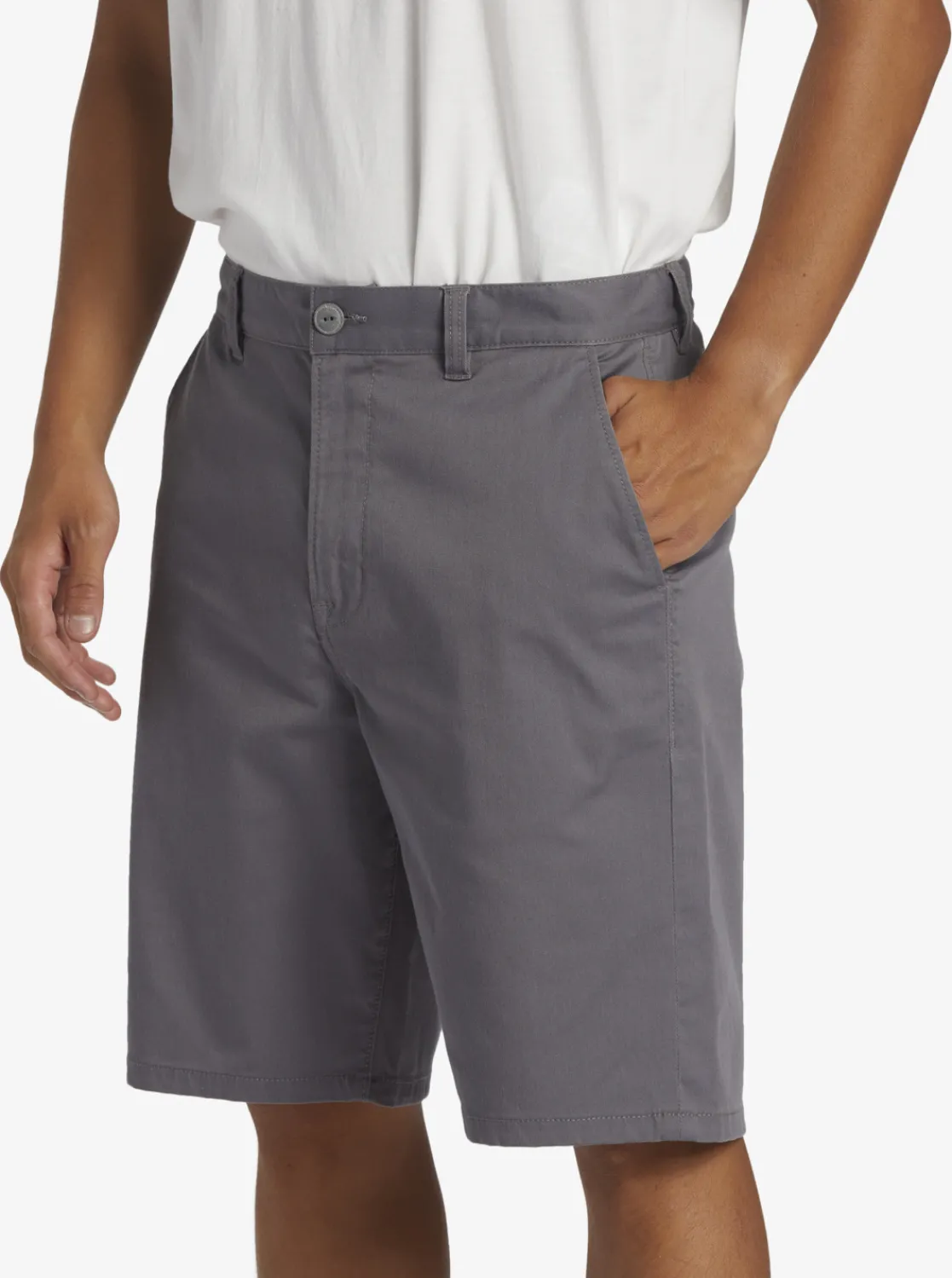 Quiksilver Crest Chino Chino 21" Shorts Quiet Shade New