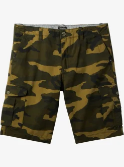 Quiksilver Crucial Battle Cargo Shorts For Men Thyme Everyday Camo Outlet