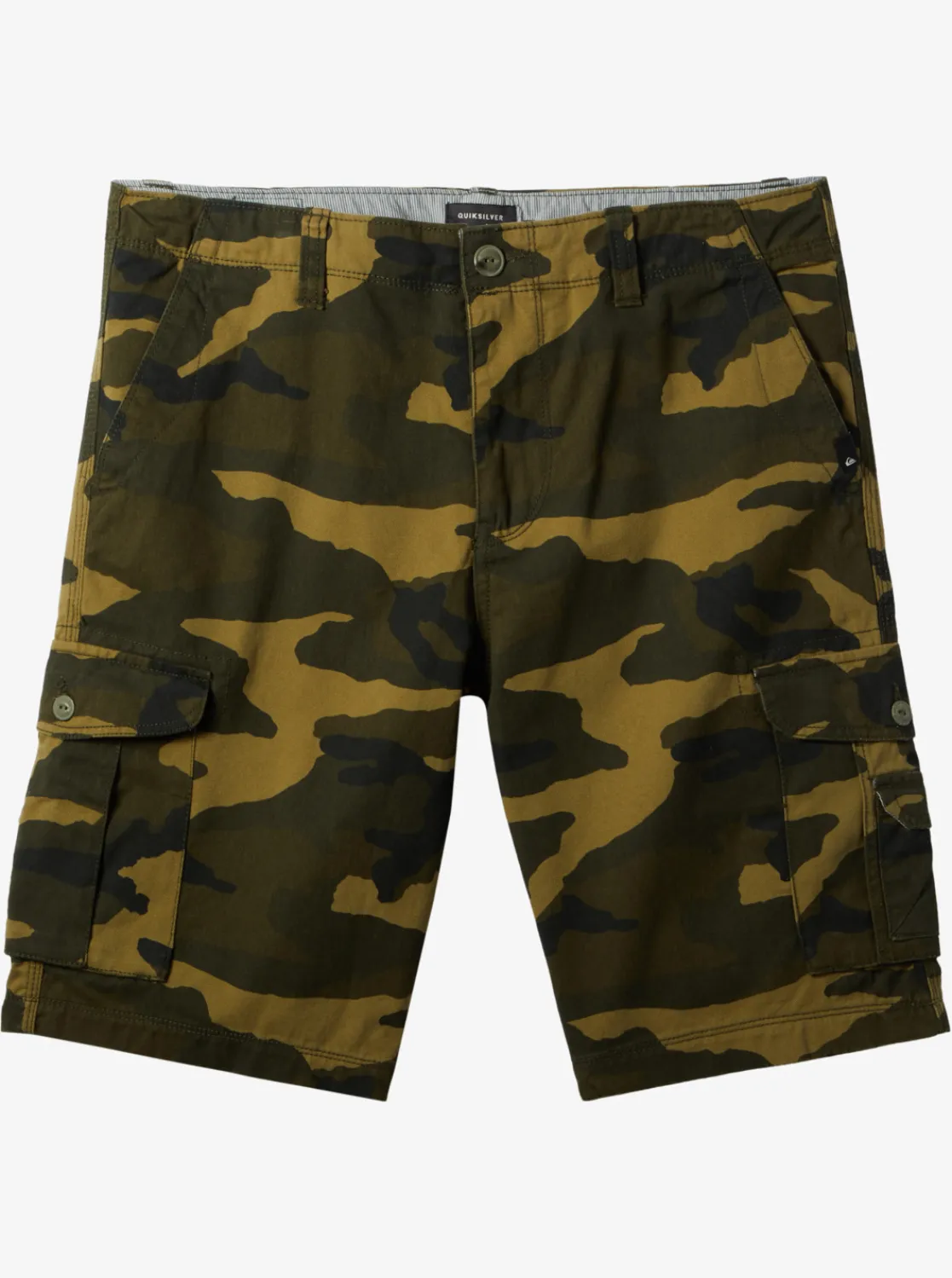 Quiksilver Crucial Battle Cargo Shorts For Men Thyme Everyday Camo Outlet