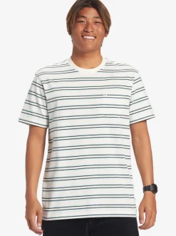 Quiksilver Cruiser Pocket Tee Knit Snow White Cruiser Pkt Tee Fashion