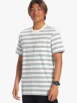 Quiksilver Cruiser Pocket Tee Knit Snow White Cruiser Pkt Tee Fashion