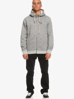 Quiksilver Cypress Keller Zip-Up Hoodie Light Grey Heather Discount