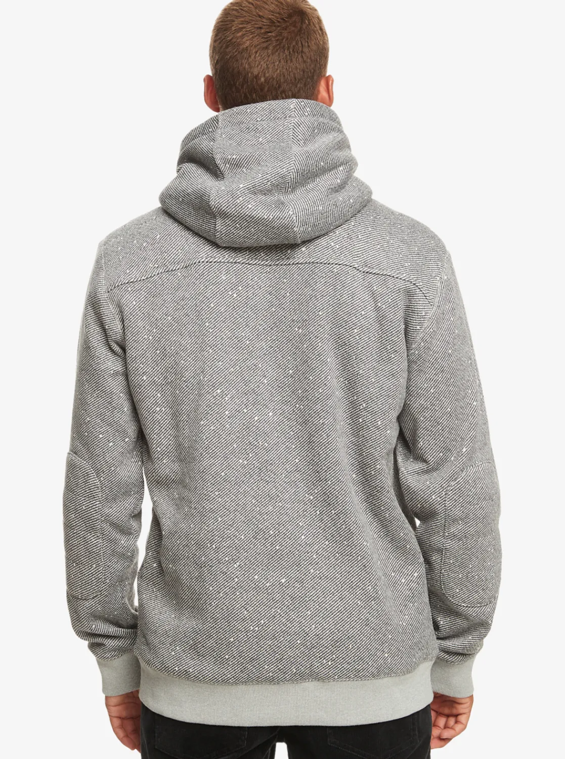 Quiksilver Cypress Keller Zip-Up Hoodie Light Grey Heather Discount