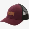 Quiksilver Down The Hatch Trucker Hat Wine New