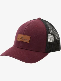 Quiksilver Down The Hatch Trucker Hat Wine New
