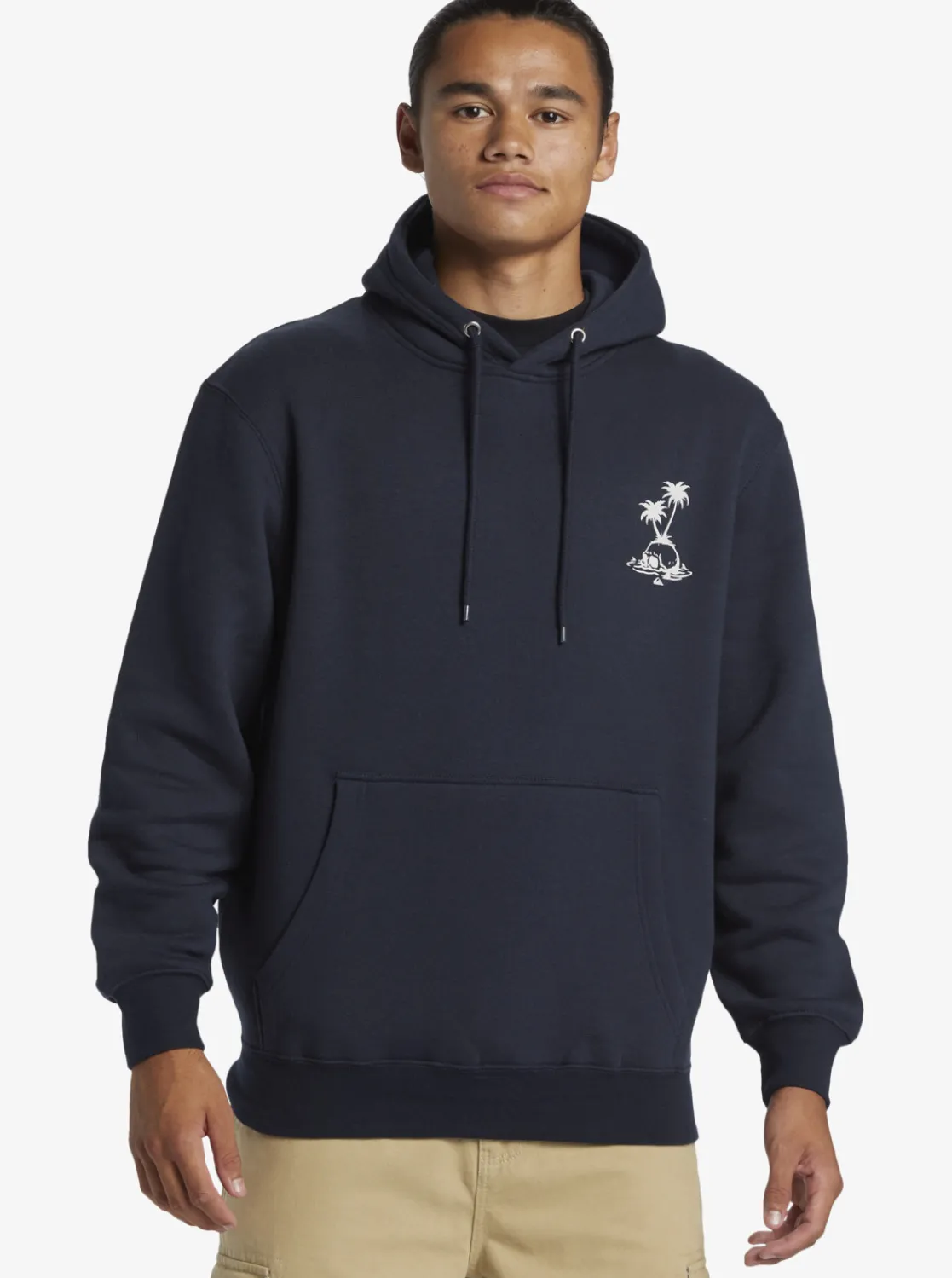 Quiksilver E Rockin Hoodie Pullover Sweatshirt Midnight Navy Cheap