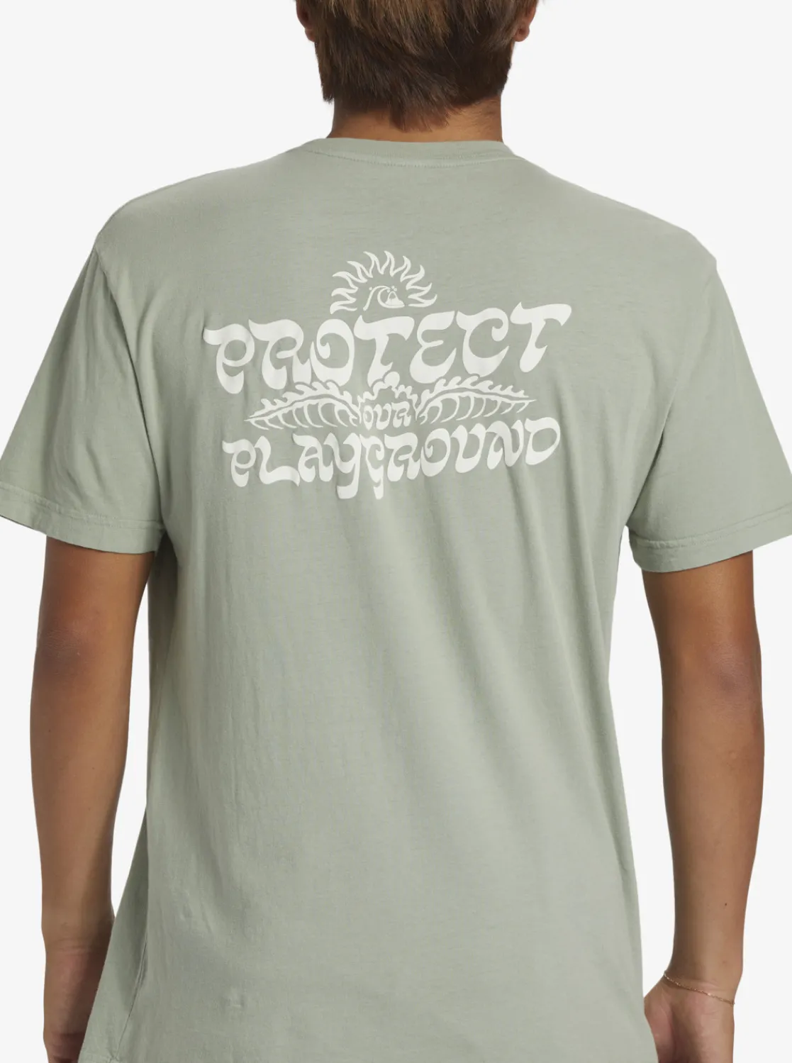 Quiksilver Earthy Type T-Shirt Iceberg Green Sale