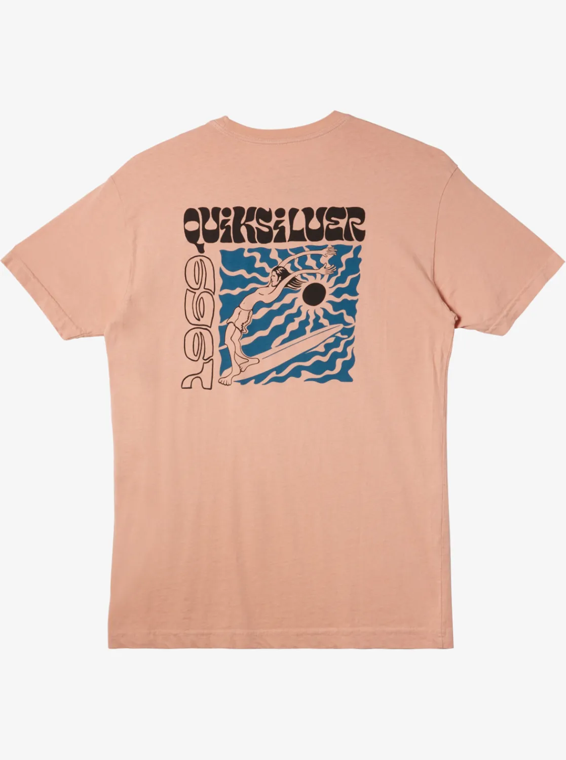 Quiksilver Enjoy The Ride Mtz T-Shirt Dusty Pink New