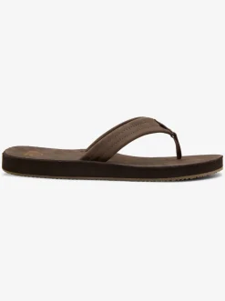Quiksilver Erreka Leather Sandals Brown/Brown/Brown Online