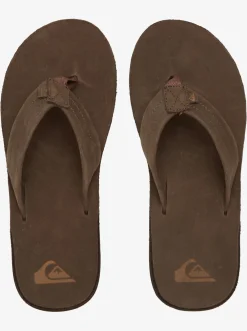 Quiksilver Erreka Leather Sandals Brown/Brown/Brown Online