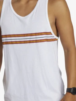 Quiksilver Everyday Stripe Tank Top White Clearance