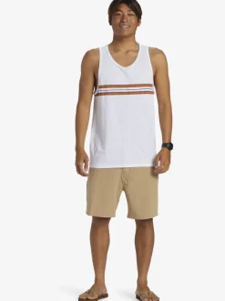 Quiksilver Everyday Stripe Tank Top White Clearance