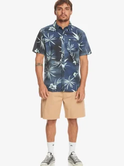 Quiksilver Fade Out Short Sleeve Shirt Naval Academy Fade Out Fashion