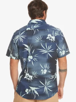 Quiksilver Fade Out Short Sleeve Shirt Naval Academy Fade Out Fashion