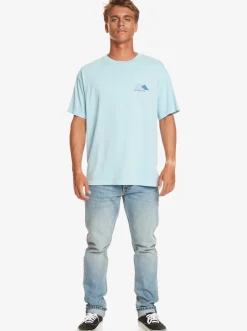 Quiksilver Fading Sun T-Shirt Clear Sky New